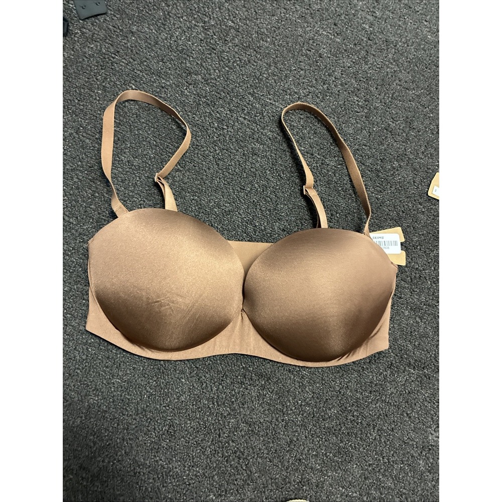 Skims Ultimate Push-Up Strapless Bra in Jasper Size 32C New Women's NWT
